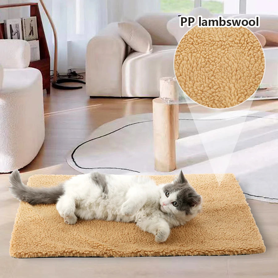 Alfombrilla calefactora para gatos y perros