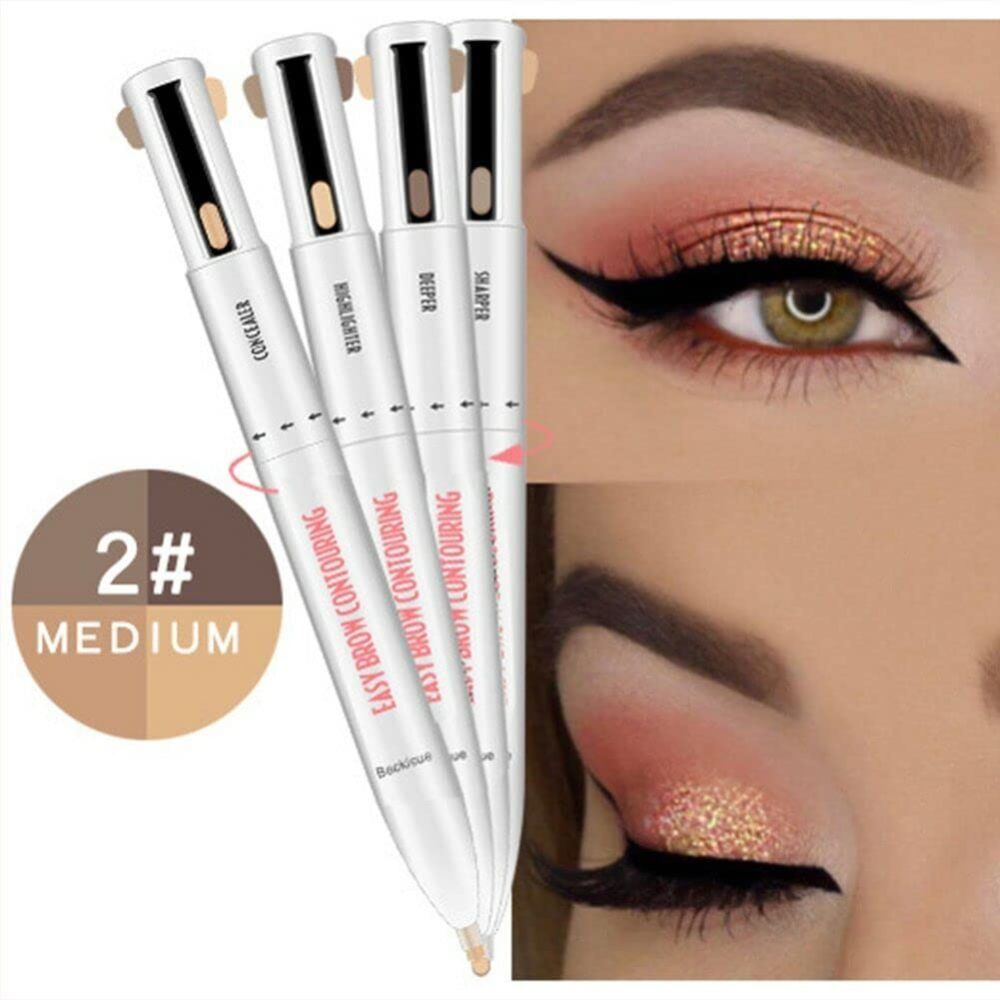 Lápiz de cejas 4 en 1: define, rellena, corrige e ilumina