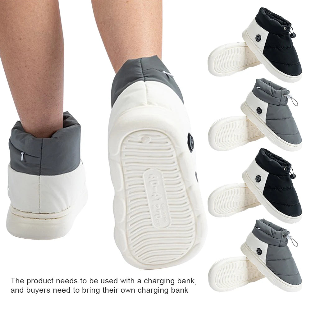 Zapatos Calentables con Calentadores de Pies Ajustables