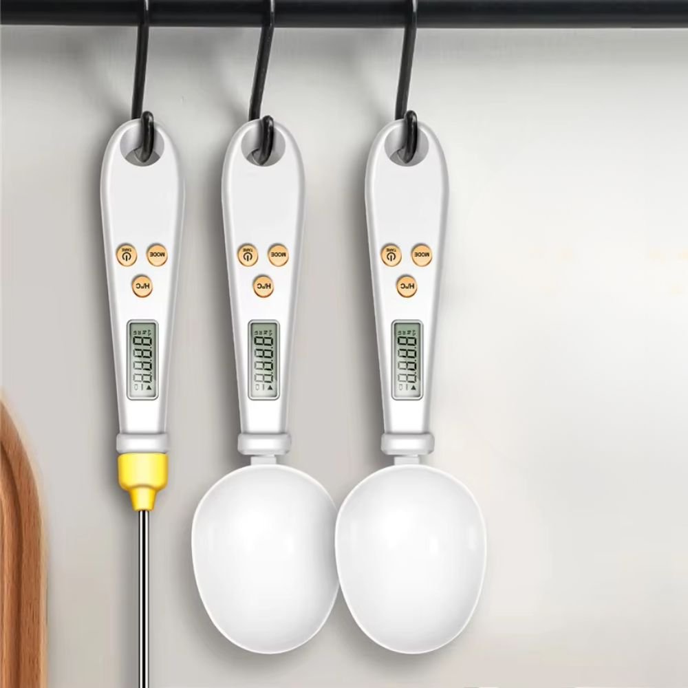 2-in-1 Digital Mini Spoon Scale & Food Thermometer - TRENDVYO
