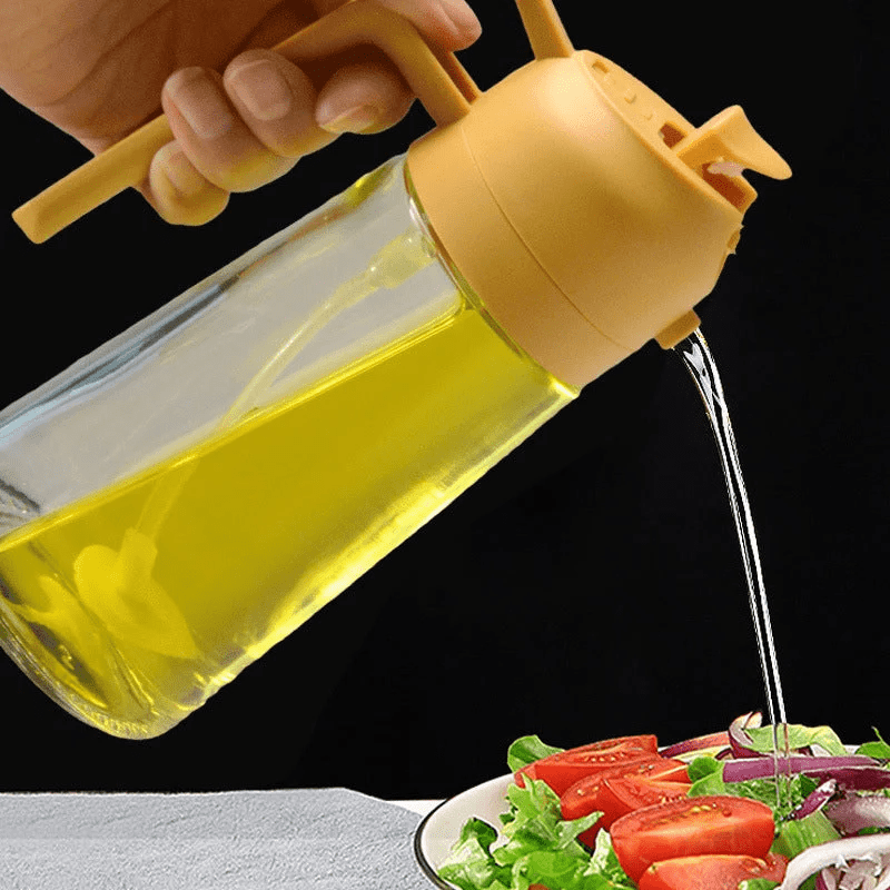 2-in-1 Glass Oil Sprayer and Dispenser - TRENDVYO