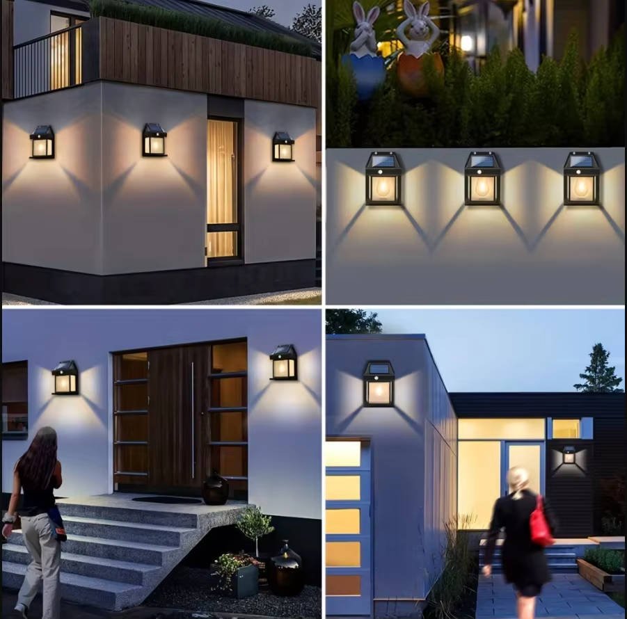 2 Set Solar Wall Lamp Outdoor - TRENDVYO