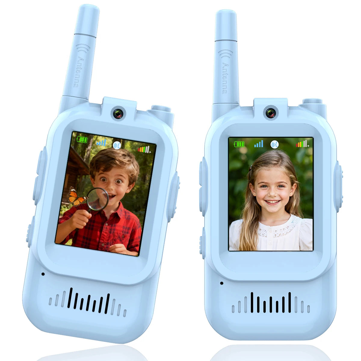 Walkie Talkie de video para niños, paquete de 2