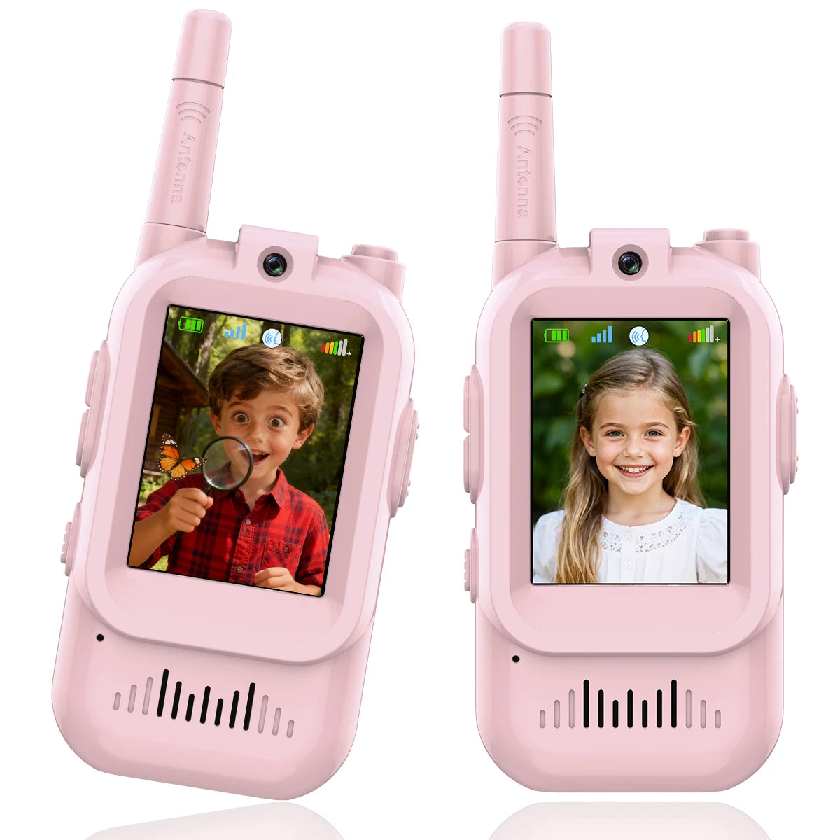 Walkie Talkie de video para niños, paquete de 2