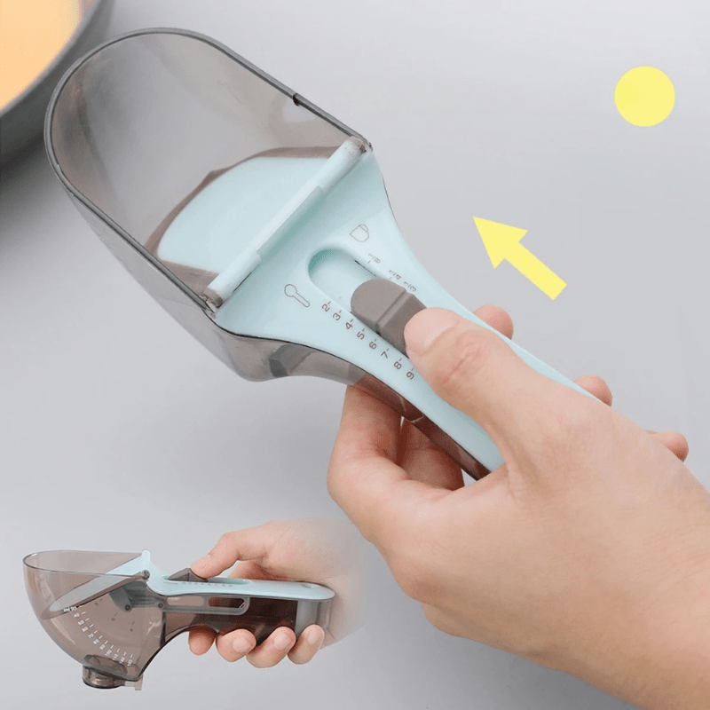 2Pcs Adjustable Measuring Cup And Measuring Spoon - TRENDVYO