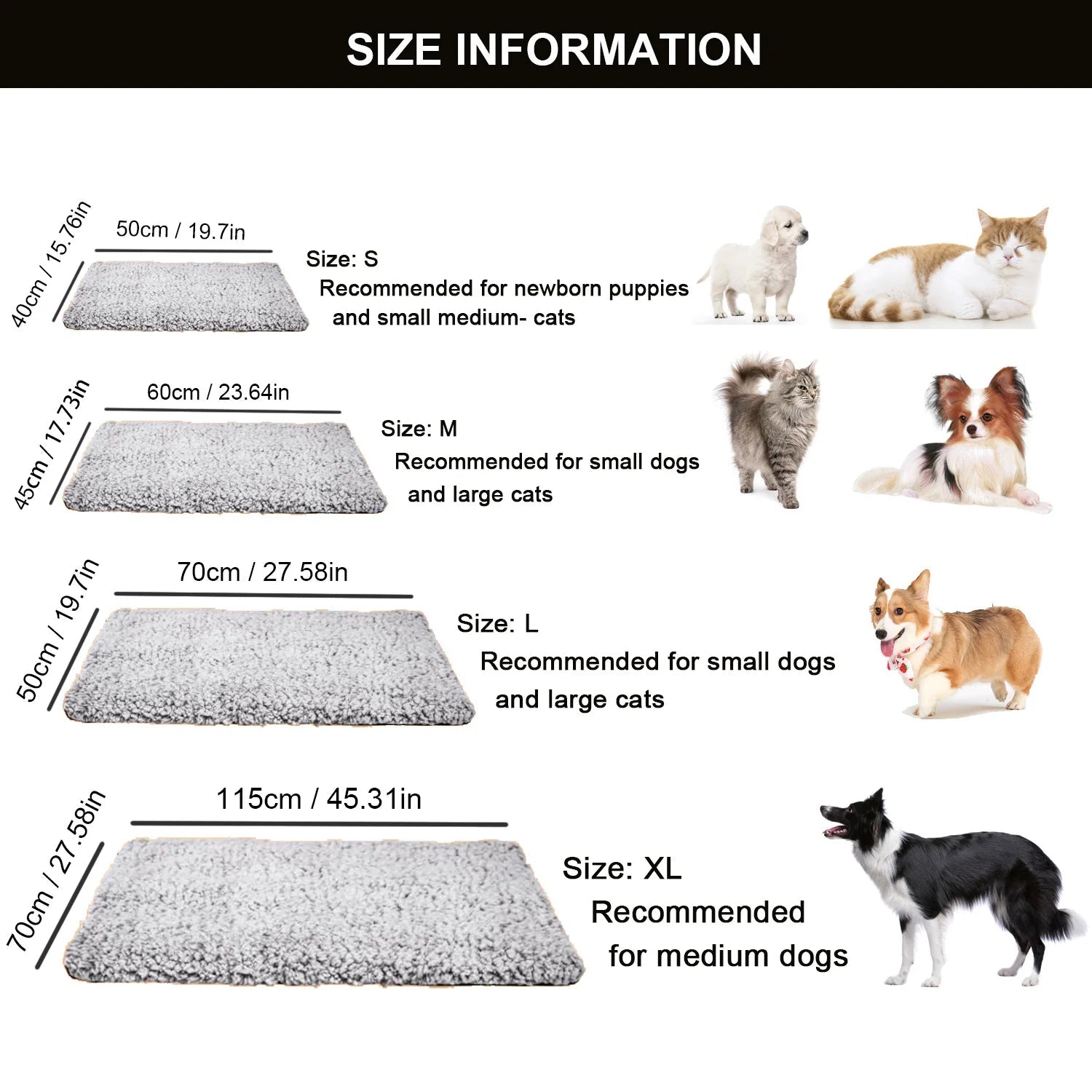 Alfombrilla calefactora para gatos y perros