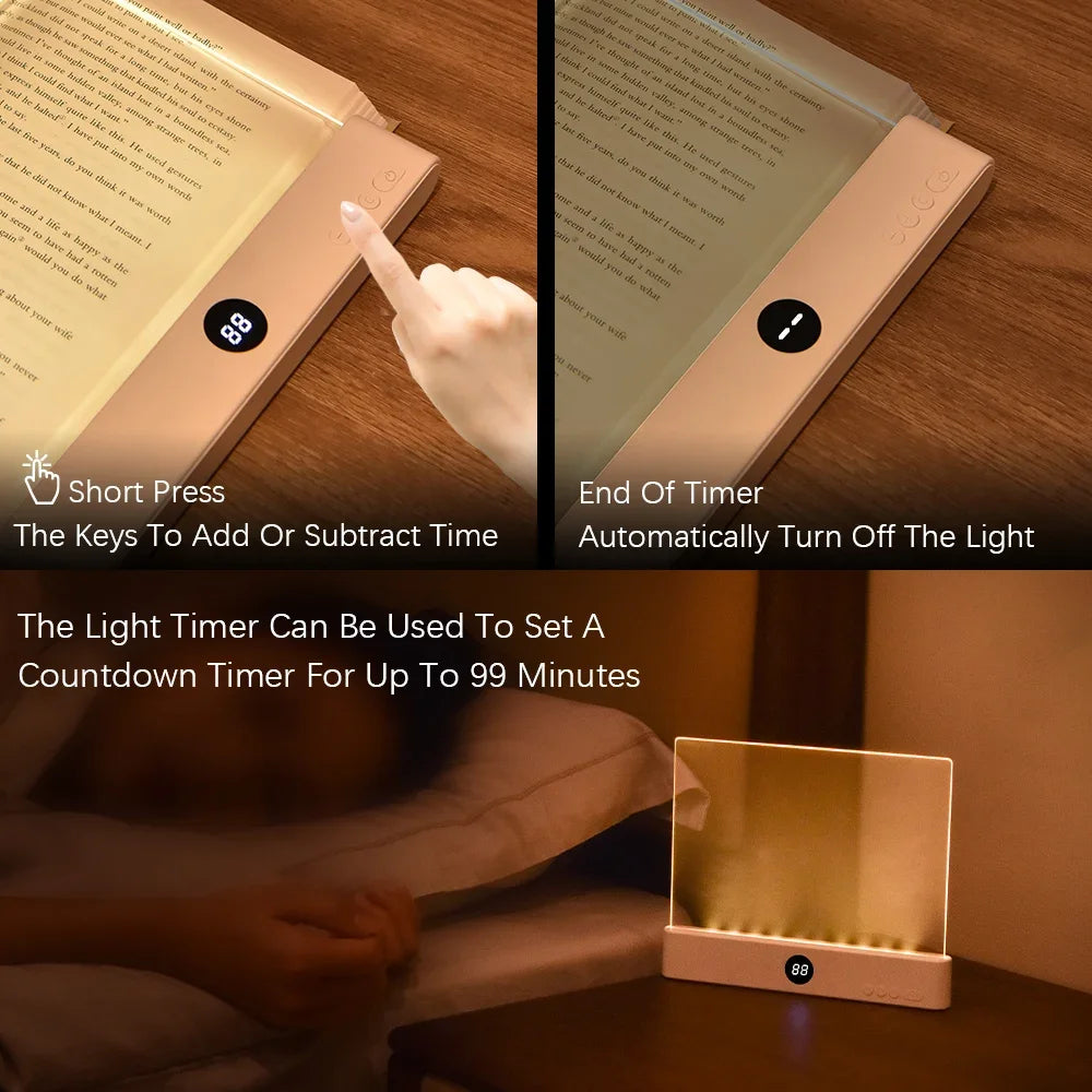 Luz de lectura LED de panel plano con visión nocturna
