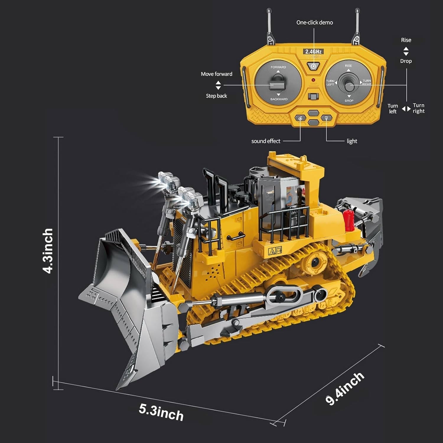 4WD Remote Control Excavator Bulldozer Dump - TRENDVYO