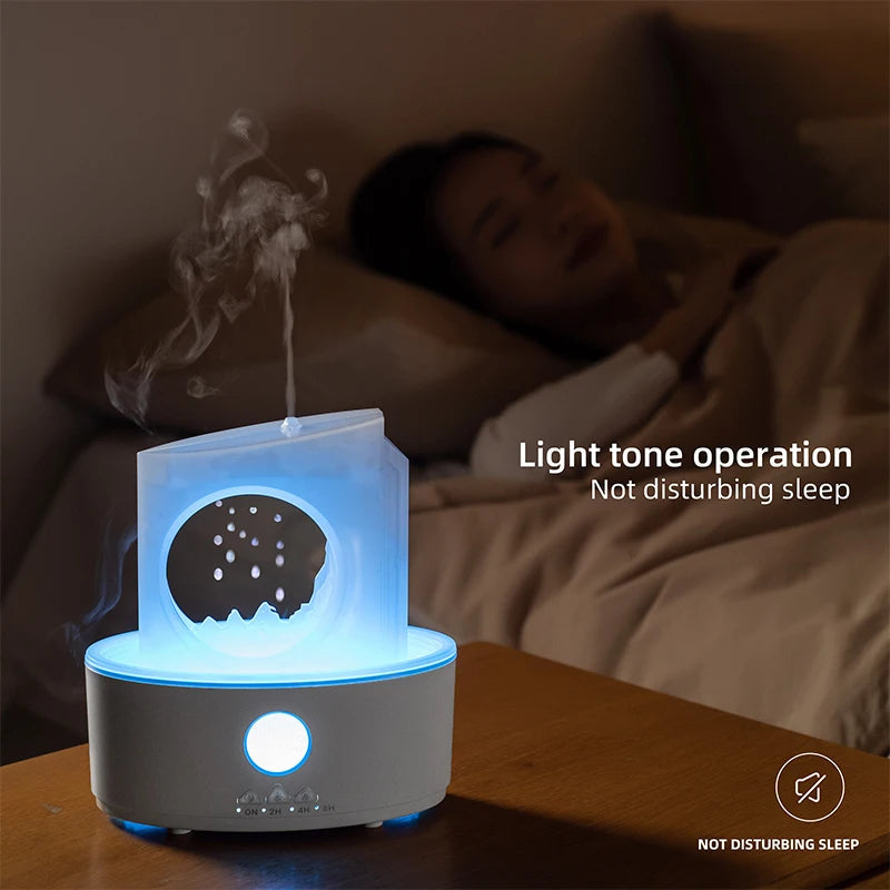Difusor y humidificador de aceites esenciales Nubes de lluvia