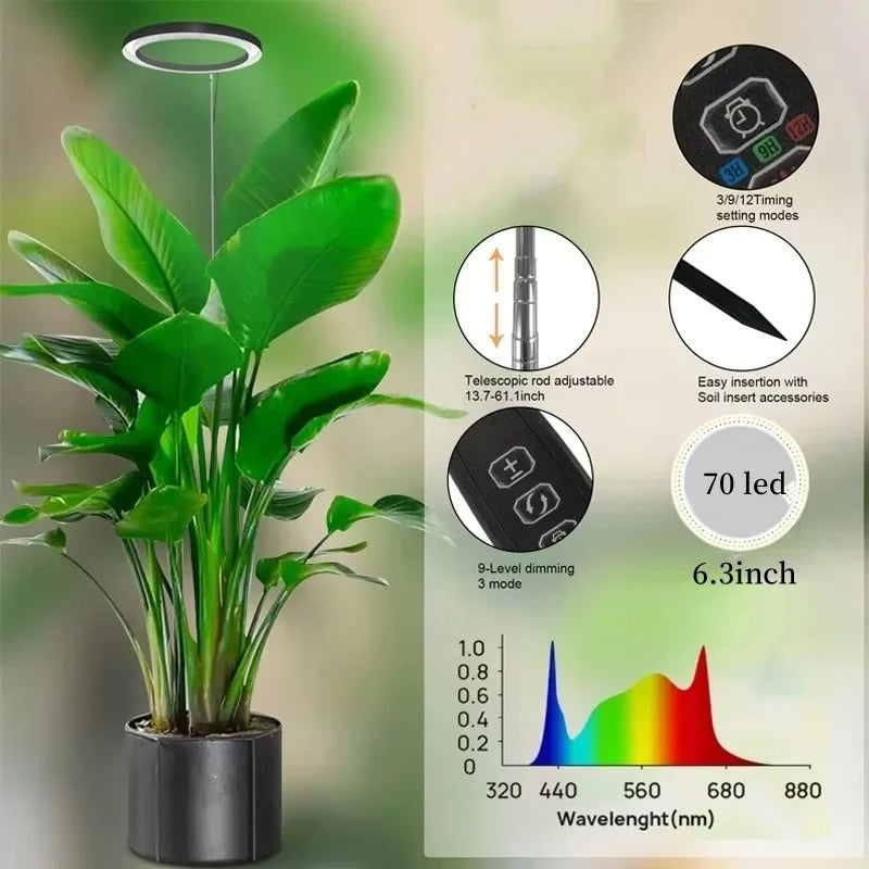 Luz de cultivo para plantas de interior