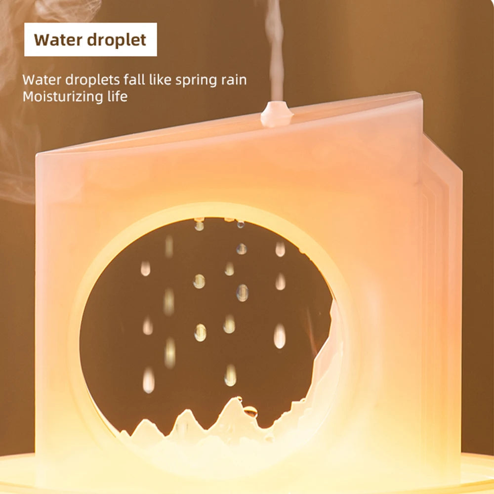Difusor y humidificador de aceites esenciales Nubes de lluvia