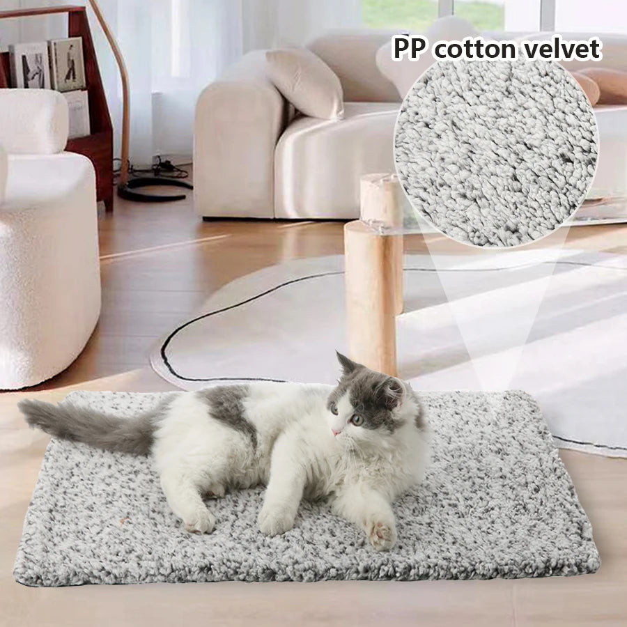 Alfombrilla calefactora para gatos y perros