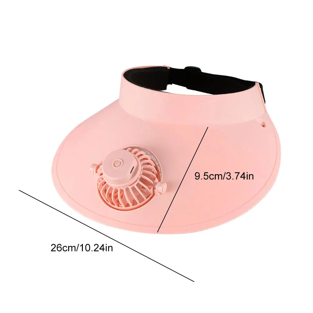 Gorra de Visera con Ventilador de Enfriamiento