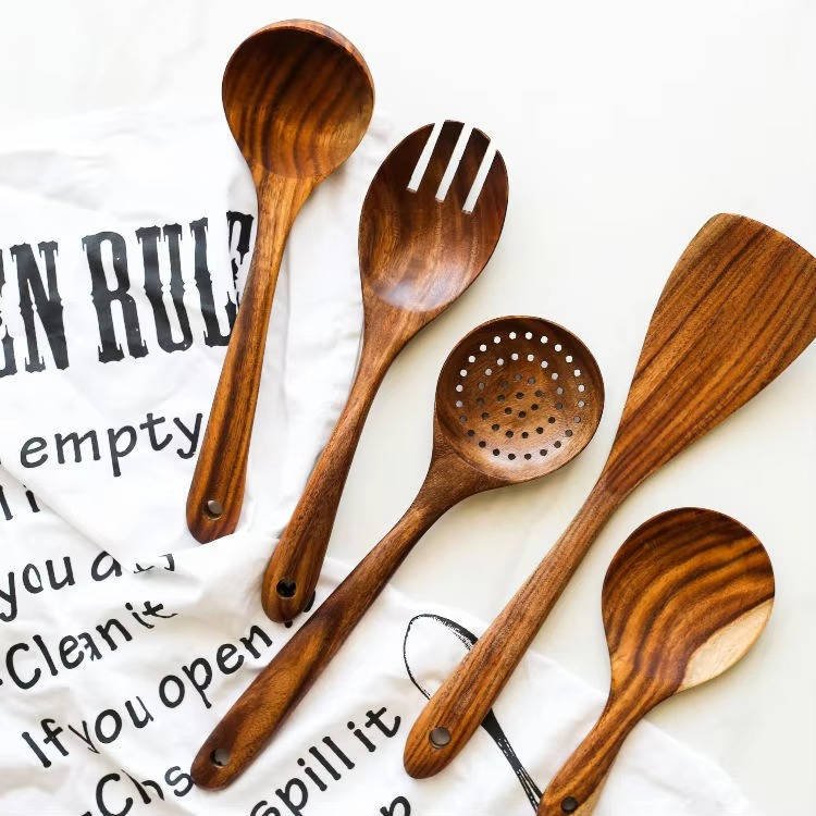6pcs Wooden Utensils Set - TRENDVYO