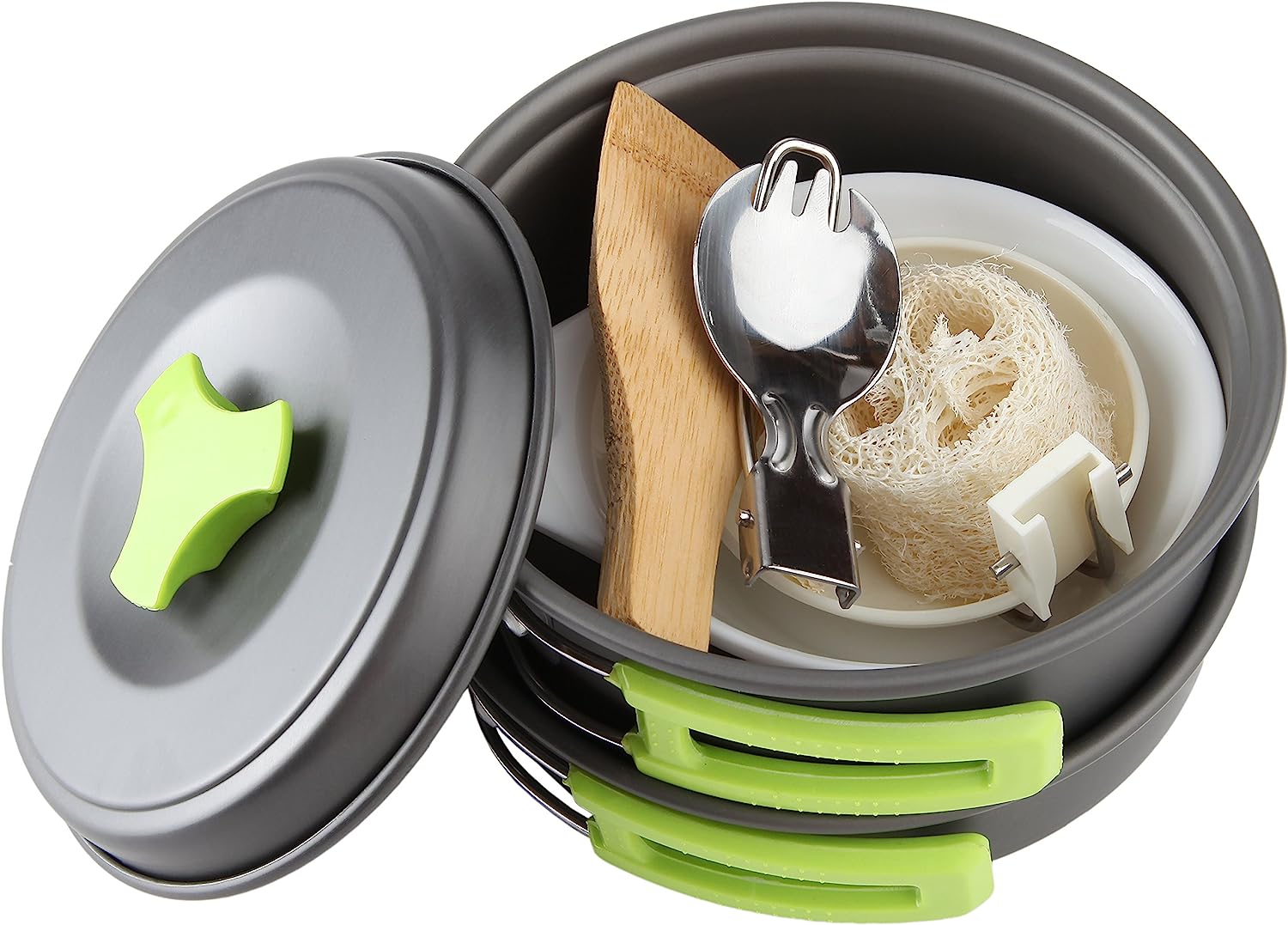 Batería de cocina para camping: ollas y sartenes para mochileros