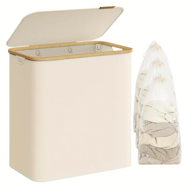 Cesto de ropa plegable de 5072.1 oz con 2 compartimentos