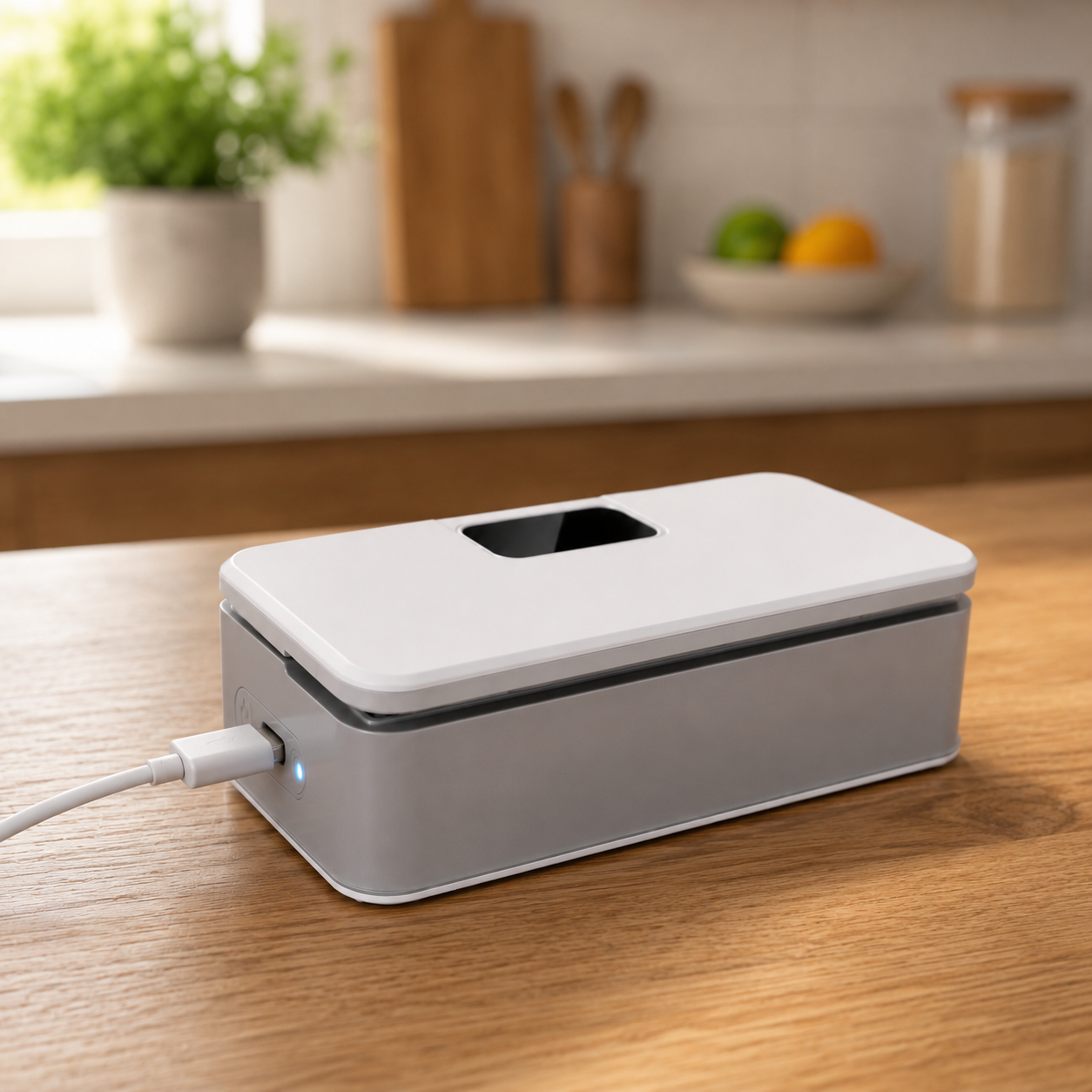 SnackSeal Pro – Kühlschrankmagnet (USB-C)