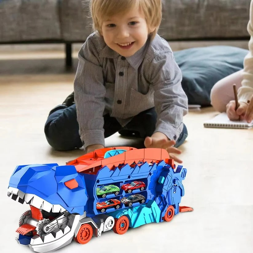 Camión de juguete de dinosaurios para niños