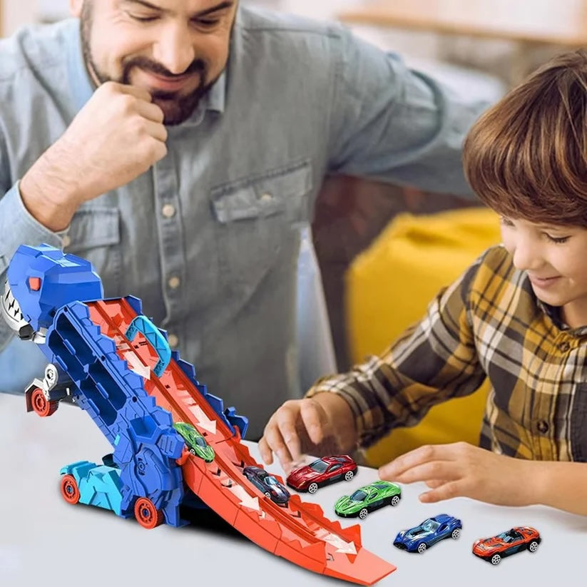 Camión de juguete de dinosaurios para niños