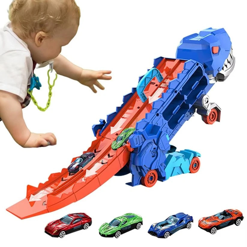 Camión de juguete de dinosaurios para niños