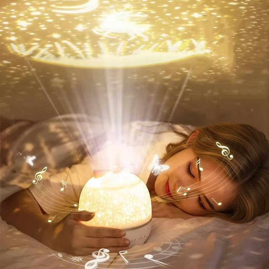 Luz nocturna con proyector para niños