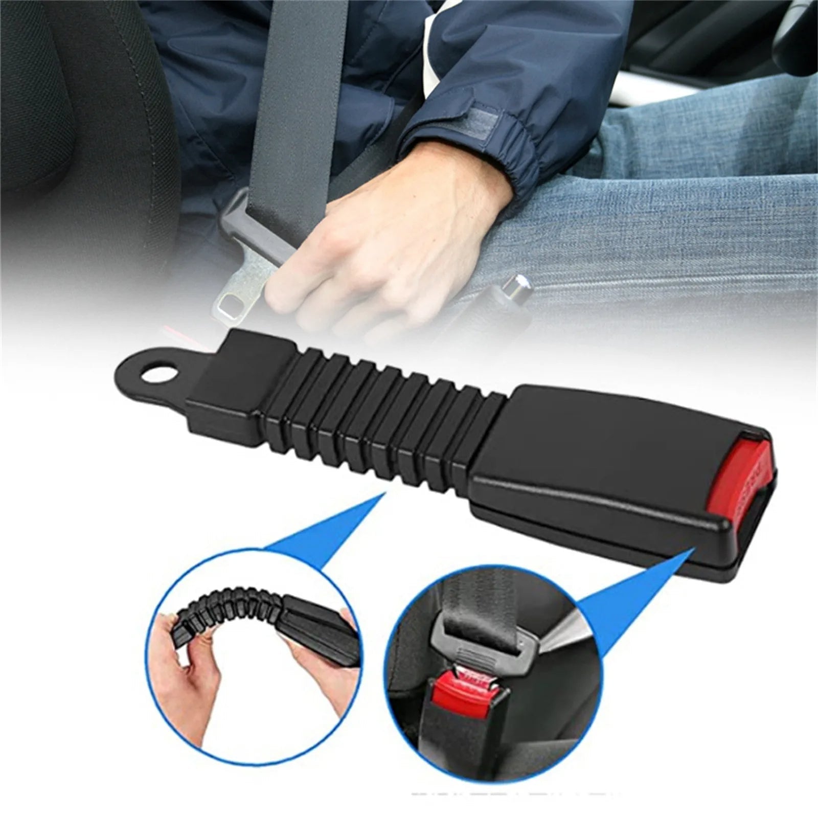 Adjustable Seat Belt Extender for Car Safety Comfort - TRENDVYO
