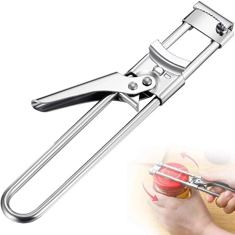 Adjustable Stainless Steel Multi Function Jar Opener - TRENDVYO