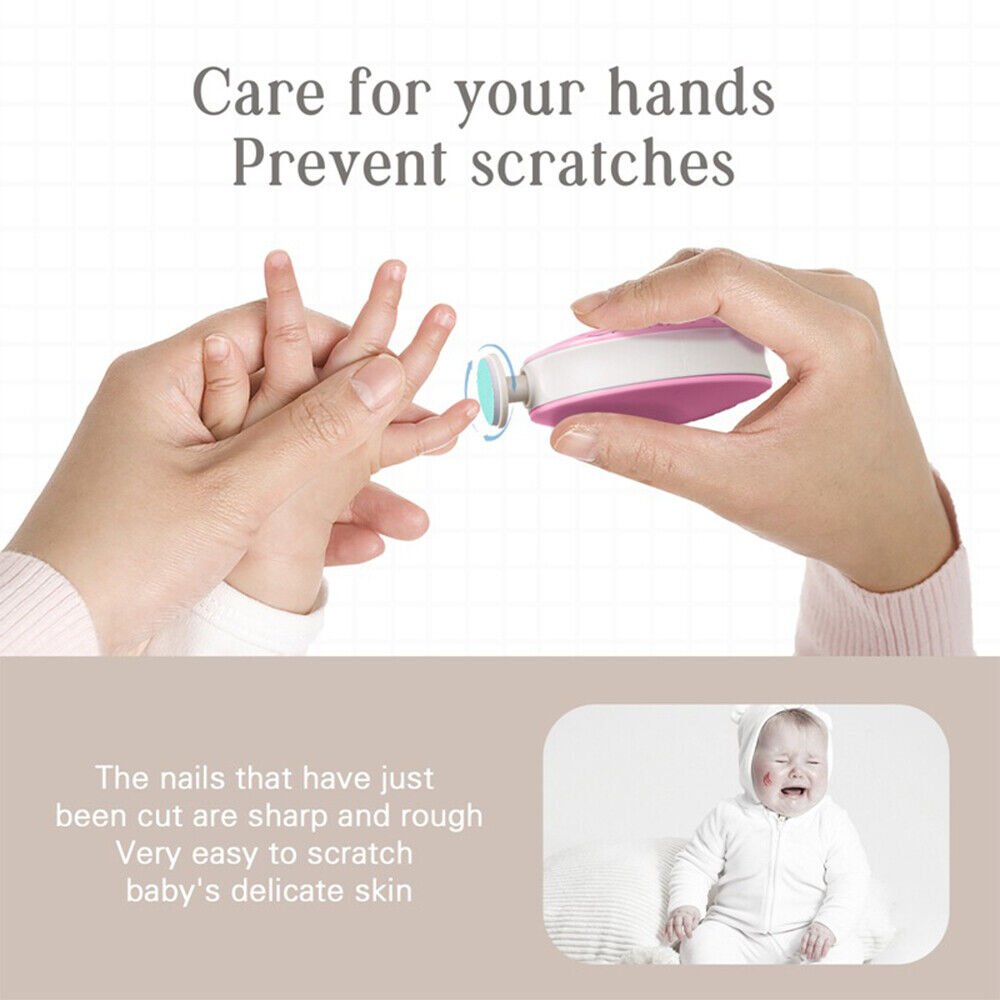 Baby Nail Trimmer with 6 Grinding Heads - TRENDVYO