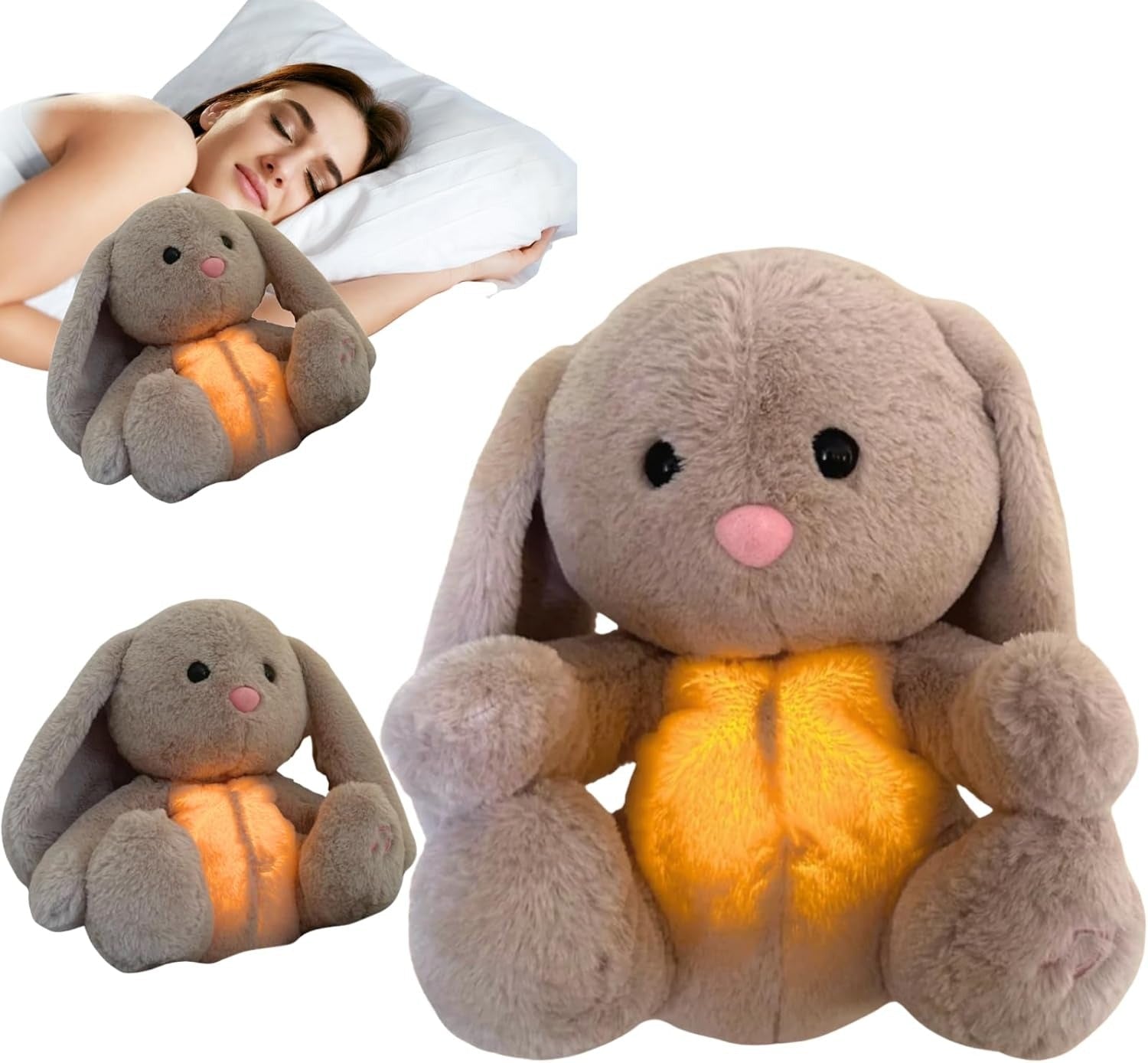 Breathing Stuffed Animal Bunny - TRENDVYO