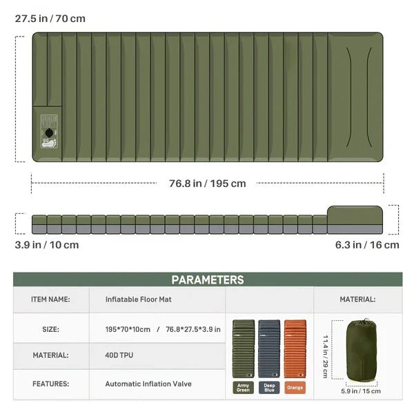 Camping Inflatable & Portable Mattress - TRENDVYO