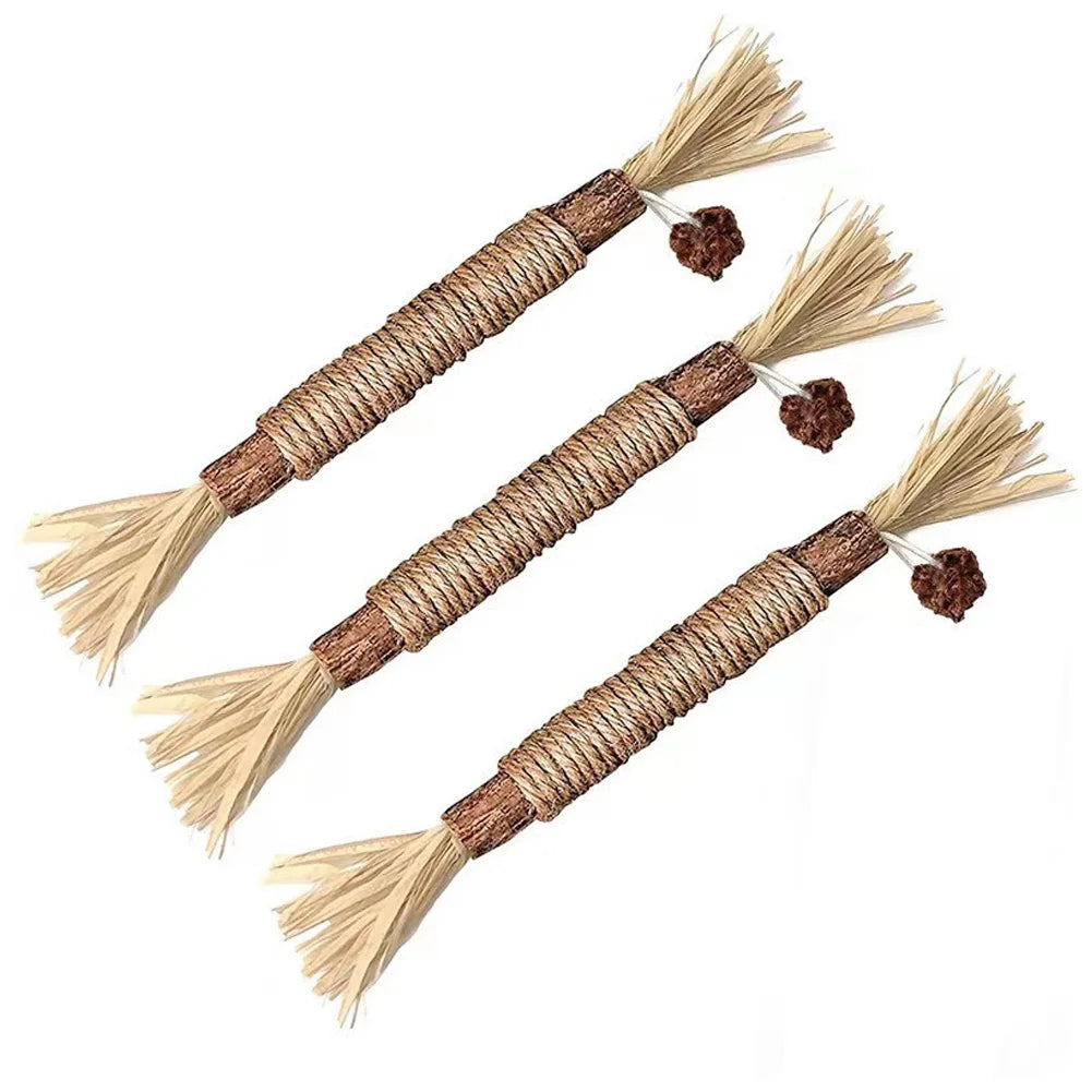 Juguete masticable para gatos de vid de plata natural