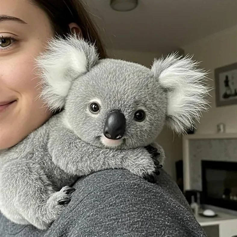 Animales de peluche de koala realistas para aliviar la ansiedad y el estrés