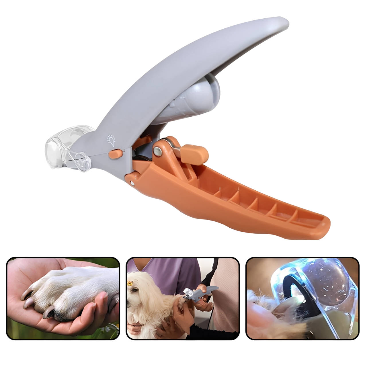 Cortauñas de mascotas con luz