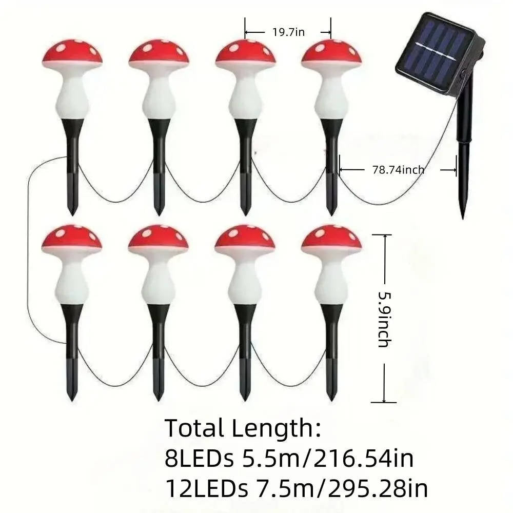 Luces solares LED decorativas para exteriores