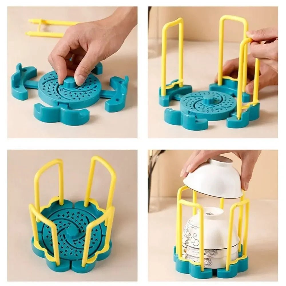Estante escurridor de platos ajustable