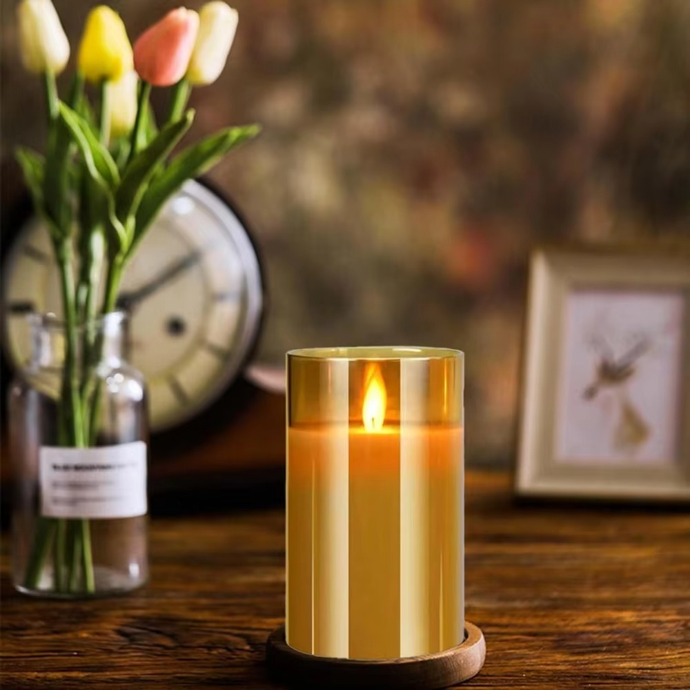 Velas realistas sin llama con control remoto