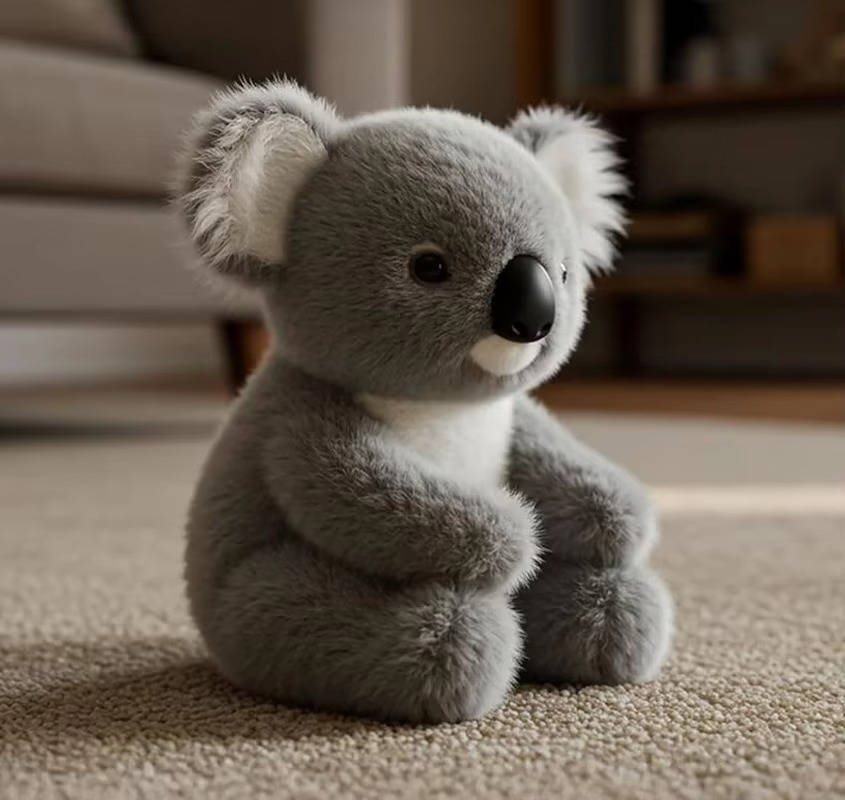 Animales de peluche de koala realistas para aliviar la ansiedad y el estrés