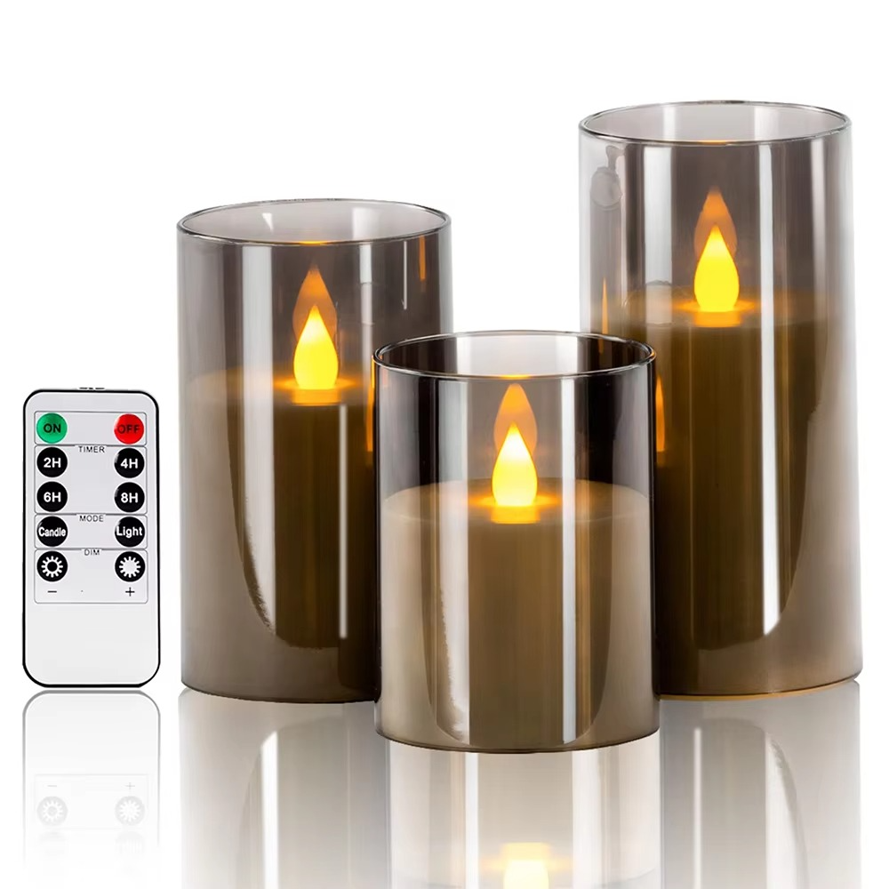 Velas realistas sin llama con control remoto