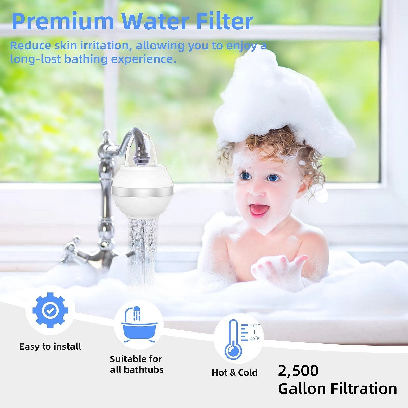 Filtro de Baño Para Bañera