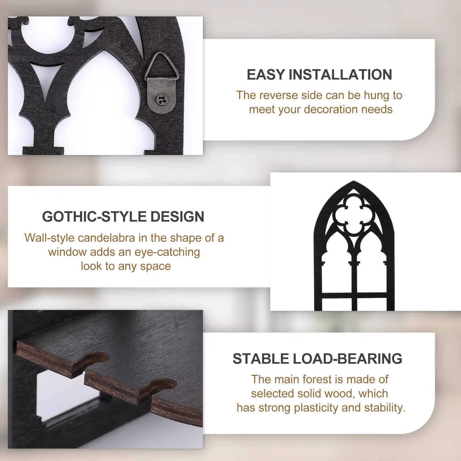 Gothic Wall Decor 3 Set - TRENDVYO