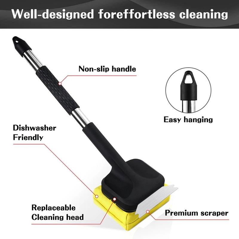 Grill Brush with Steam Cleaning and Scraper - TRENDVYO