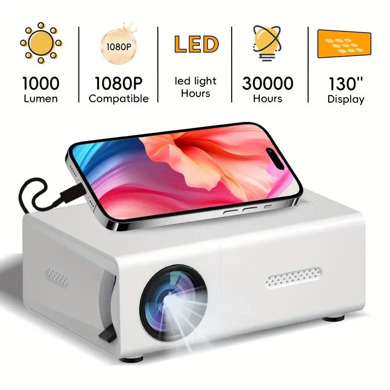 HD 720P - Fast Focus, Portable Projector - TRENDVYO