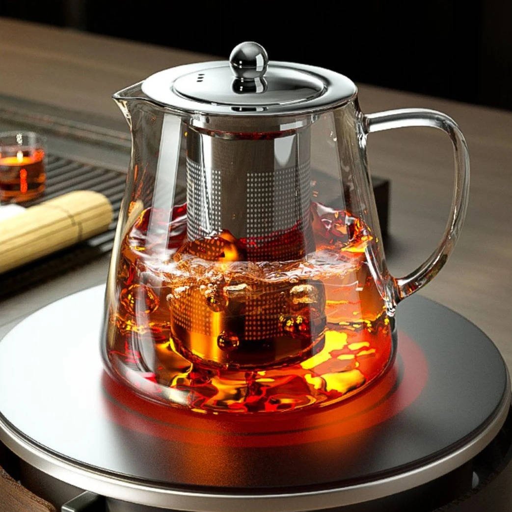 Heat Resistant Glass Teapot - TRENDVYO
