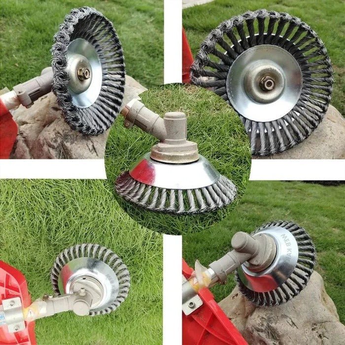 Heavy-Duty Wire Weeding Wheel - TRENDVYO