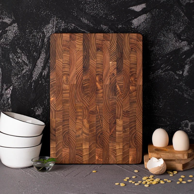 High-quality Wooden Chopping Block End Grain Cutting Board For Kitchens And Professional Chefs - TRENDVYO