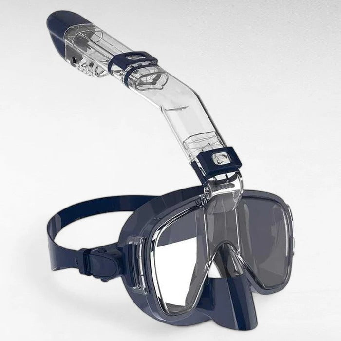 Máscara de snorkel con sistema de snorkel seco
