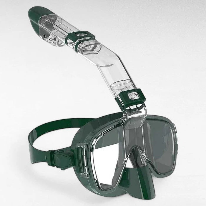 Máscara de snorkel con sistema de snorkel seco