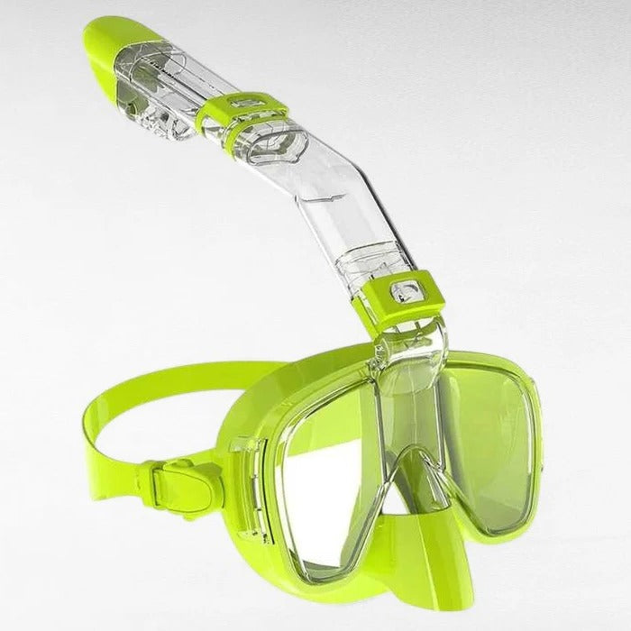 Máscara de snorkel con sistema de snorkel seco