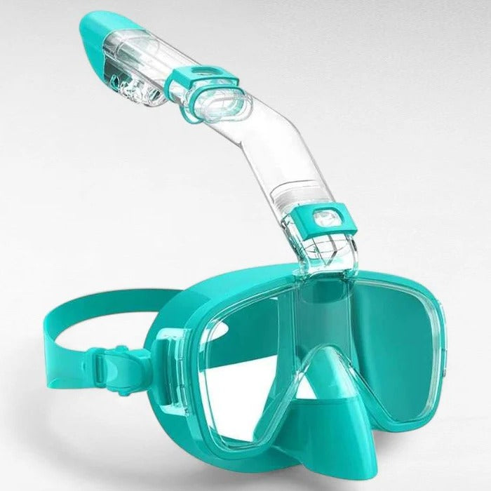 Máscara de snorkel con sistema de snorkel seco