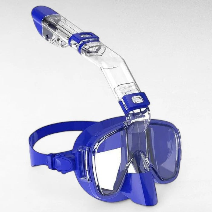 Máscara de snorkel con sistema de snorkel seco